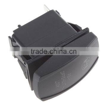 Dual Blue LED Backlit Laser Etched 3-Pin Rear Differential Lock Car Rocker Switch DC 12V 20A / 24V 10A photo-2