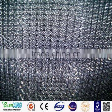 Top quality square decorative Stainless Steel Woven crimped wire mesh