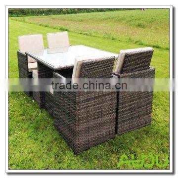 Audu 9 Pieces Outside Polyrattan Furniture Garden photo-3
