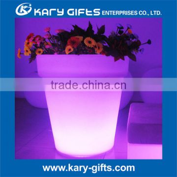 Flower Pot Rechargeable Plastic LED Plant Pot