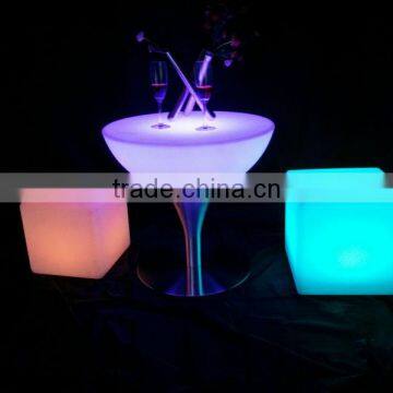 66CM LED Remote Halfmoon Table/ Hot Sell LED Rechargeable Halfmoon Coffee Table/LED Outdoor Lawn Halfmoon Cocktail Table photo-3