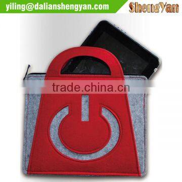 Mixed color felt branded bag