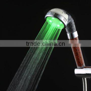 Cheap LED Negative Ion Mini Shower Head, Colorful Changing Spa Electric Shower Head, Tourmaline Anion Healthy Handy Shower Head photo-5