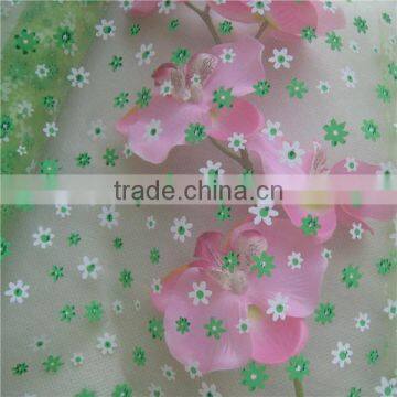 OG002 Hotsale Flower Printed Organza Fabric photo-6