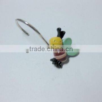 Bee shape decorative resin hooks