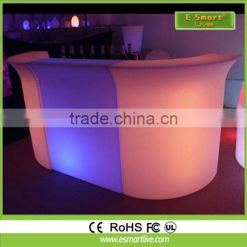 2015 new design manufacturer LED bar counter with remote controler/led furniture