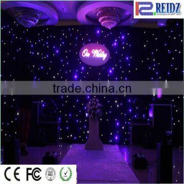 New design Romatic fireproof heavy velvet holy curtain back drop for wedding