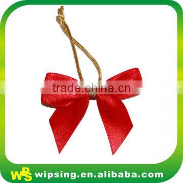 Handmade pre made satin ribbon bow with loop