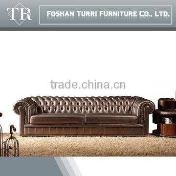 Luxrury Home Used Geniune Leather Living Room Sofa photo-3