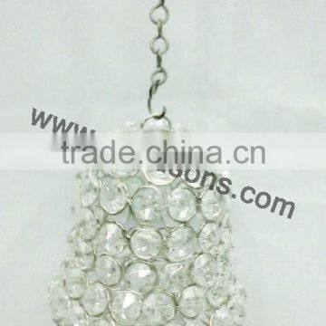 Wholesale Floor Crystal Candle Holder Stand With Hanging Crystal photo-3