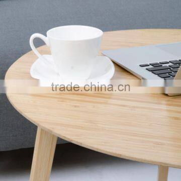 Small Circle Shape Bamboo End Talbe for Side Furniutre photo-3