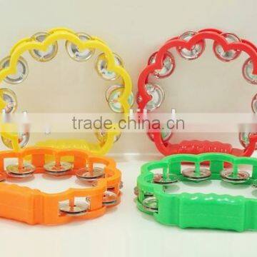 Baby kid musical instrument toys little plastic mini tambourine