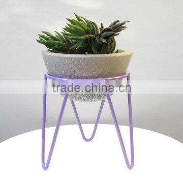 China Supplier Home Indoor Colorful Metal Type Customized Iron Flower Pot Stand photo-2