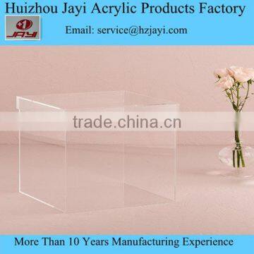 Clear acrylic plastic square post box for wedding party