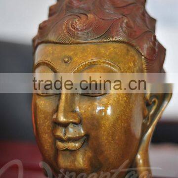 Outdoor Decoration Metal Large Buddha Head Statues for Sale photo-3