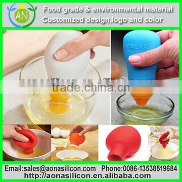 Silicone Yolk Out Egg tool|egg separator|egg poacher|silicone egg divider