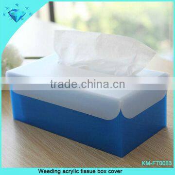 Wedding acrylic tissue box cover