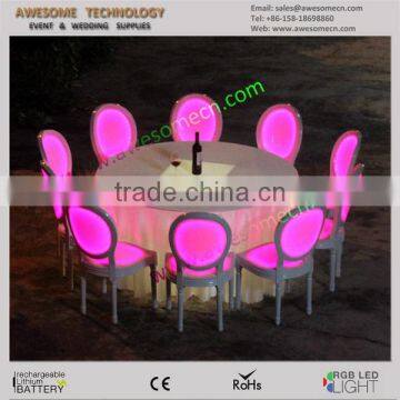 Luxurious Event lounge Furniture Glow hotel chairs for sale