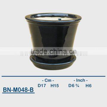 Vietnamese Ceramic Glazed Mini Flower Pot BN-M048 photo-2