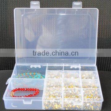 20cm PP 14 Slots Clear Plastic Box Storage With Dividers photo-3