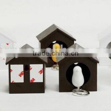 Bird's Nest Key Ring With Whistle Hang on the Wall photo-5