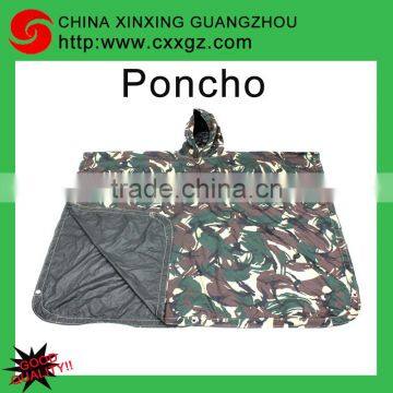 Hot sale camoflage poncho raincoat mens poncho rain poncho rubber