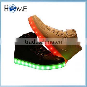 Plus Size 35-46 Led Shoes Men Women led light shoes Lace up shoes led dance Chaussures led Bar use Led Schuhe