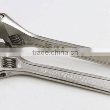 Wide Mouth Tube Live Nickel Plated Spanner Wrench Adjustable Nut Wrench Pipe Wrench photo-2
