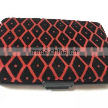 Flocking Leather & Aluminium Business Credit Card Holder RFID Wallets photo-3