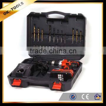 new 2014 Ok tools 18V li-ion battery cordless drill of power tool sets hand tool manufacturer China wholesale alibaba supplier