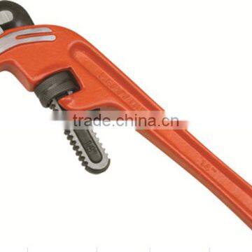 High quality heavy duty slanting pipe wrench/pipe fitting wrench