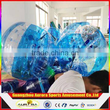 Color size logo customized human inflatable bumper bubble ball bubble football soccer knock ball bubble soccer for sale