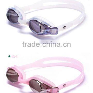 Silicone Incorporate Factory Sale Swimming Goggles with Mirrored Lens For Junior