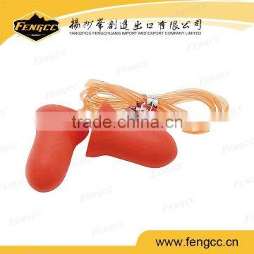 Hot sale promotion orange color PU Foam ear plug,anti-noise earplugs