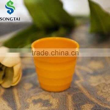 various sizes and colorful plastic flower pot