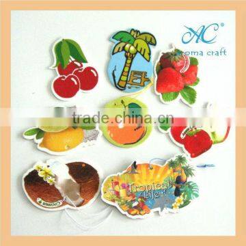 Best seller for promotional gifts car air freshener use custom design paper freshener