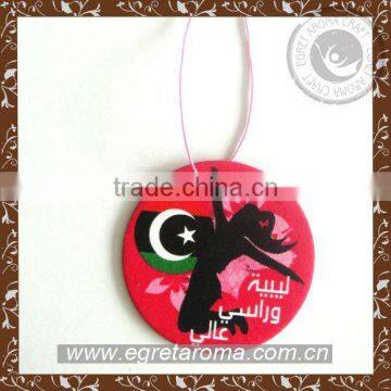 EA1-1013 Angel Heart Customized Hanging Paper Car Air Freshener photo-3