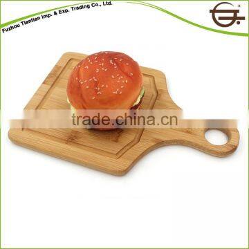 Kitchen Bit Paddle Pizza Bamboo Leaf Shaped Chopping Board photo-2