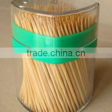 Hot sale toothpick in transparent toothpick holder