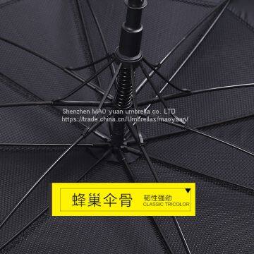 Dongli Double Layer Automatic Clear Umbrella Anti-ultraviolet Golf Umbrella Long Handle Advertising Welcome Umbrella Who photo-3