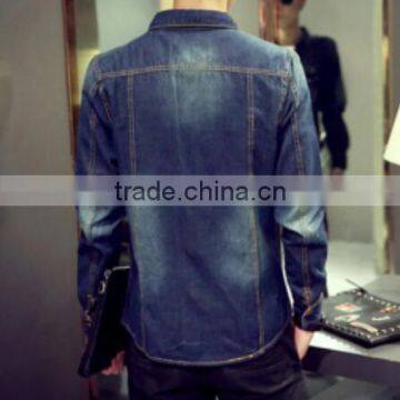 Factory Direct Supply Fashion Man Clothes /High Quality Men Denim Shirt photo-3