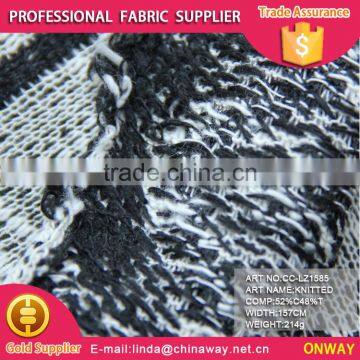 2016new style,high quality, 52%cotton48%terylene CVC kint fabric