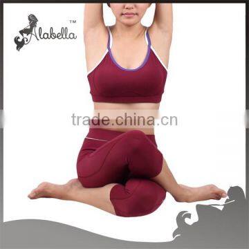 Sports Bra and Leggings Hot Sexy Yoga Clothing With Nylon Fabric Gym Wear for Women photo-5