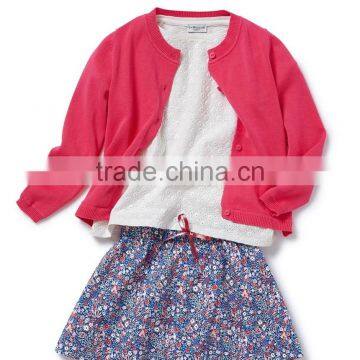 High Quality 100% Cotton Round Neckline Stylish Children Cardigan (BKNB25) photo-2