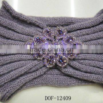 Fashion new Hot knitted acrylic designer acrylic headband for winter