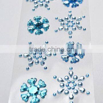 Gem Stickers Craft Rhinestone Mirror Decoration Sticker for Card Making photo-3