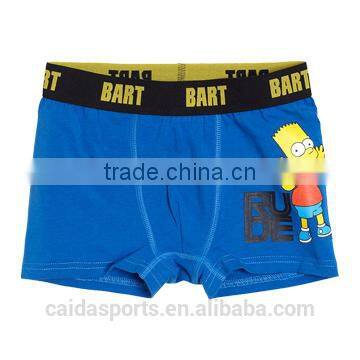 2015 boy boxer underwear with cute cartoon printing