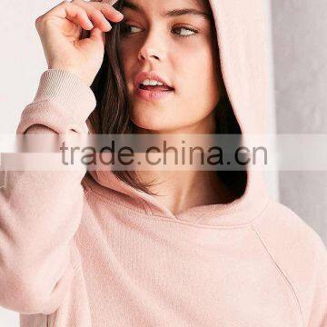 2017Mgoo Fashion Custom Plain Color Hoodie Sweatshirt With Long Sleeves Sexy Women Fleece Hoodies Super Comfy photo-5