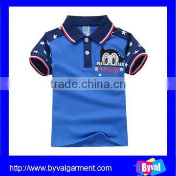 100% Cotton Short Sleeve T-shirt Child Clothes Breathable Kids Polo T Shirt photo-4