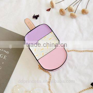 2017 summer cheap kid bag food design handbag pink purple candy bag